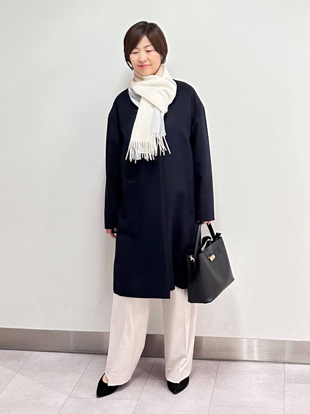みなこさんの「UNTITLED｜【あったか素材/ストレッチ性】裏起毛ワイドパンツ」を使ったコーディネート