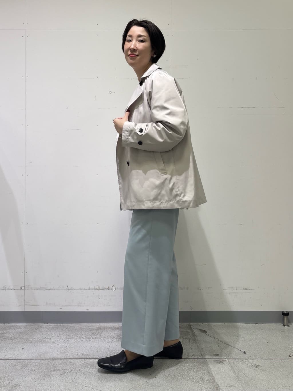 yuriさんの「INDIVI｜【新作褒められパンツ】快温ワイドパンツ」を使ったコーディネート
