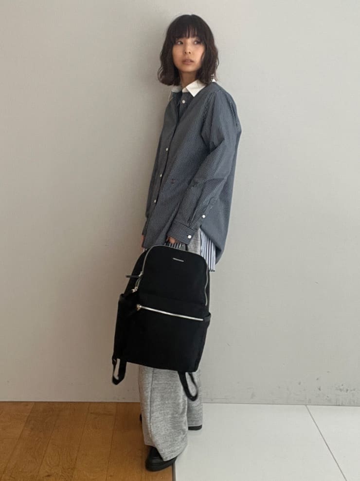misaさんの「DRESSTERIOR｜◆【通勤/着映え/ウォッシャブル】オーバーシルエット ロンストシャツ」を使ったコーディネート