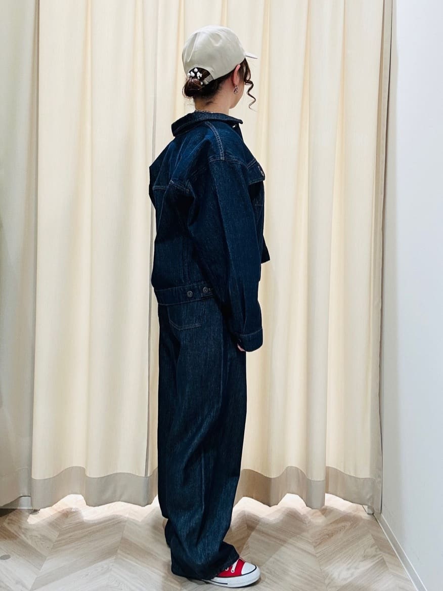 ちはるさんの「SHOO･LA･RUE｜【SHOO・LA・RUE DENIM】羽織るだけでこなれる　オーバーサイズデニムジャケット」を使ったコーディネート