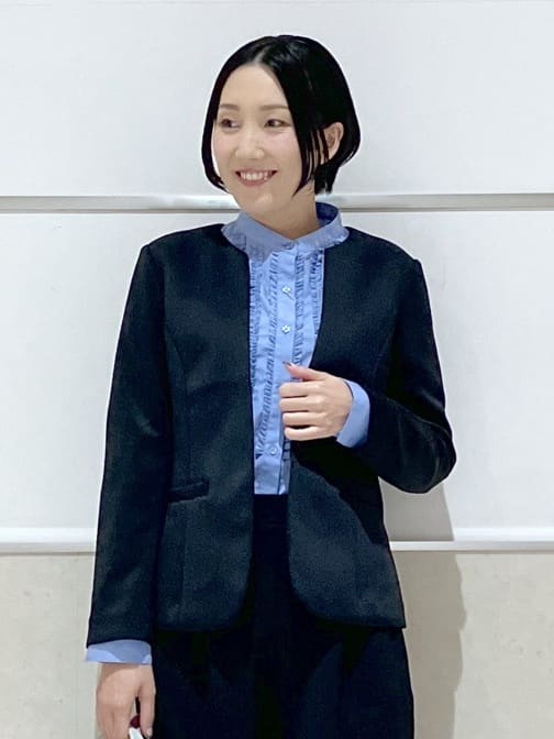 eriko さんの「Dessin｜【通勤/セットアップ可能】ソフトボンディングジャケット」を使ったコーディネート