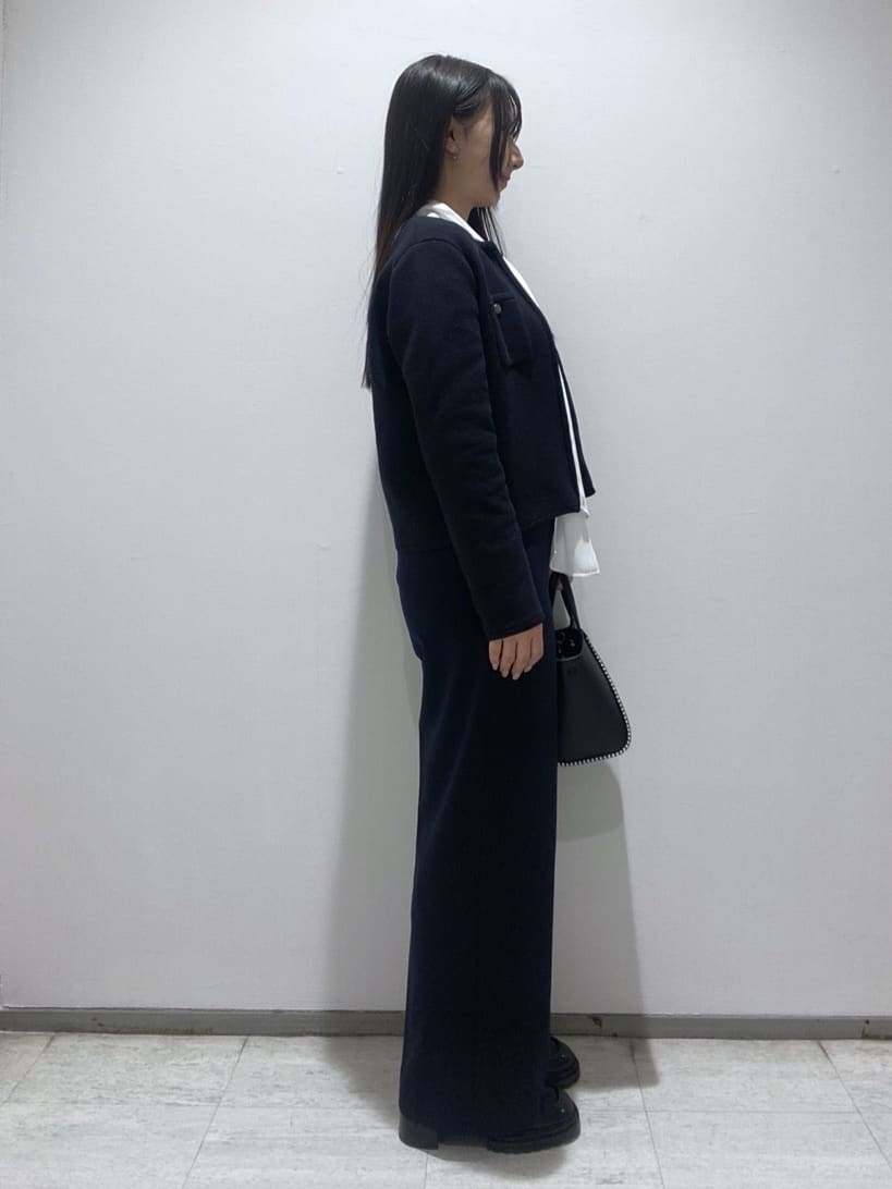 meiさんの「INDIVI｜【洗える】ジョーゼットボウタイブラウス」を使ったコーディネート