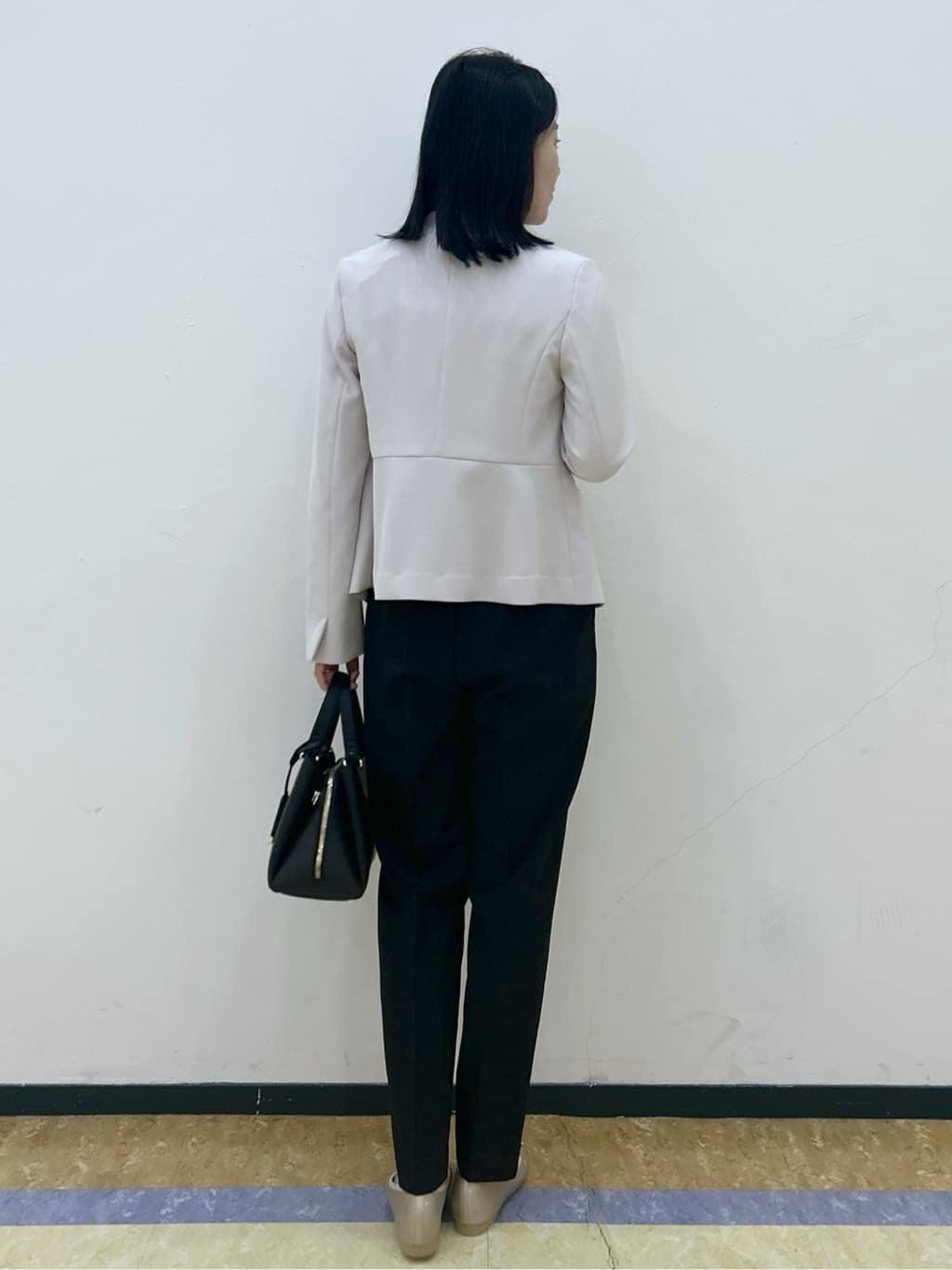 su.さんの「index｜ストレッチノーカラージャケット／セットアップ対応【洗濯機OK／防シワ／イージーアイロン】」を使ったコーディネート