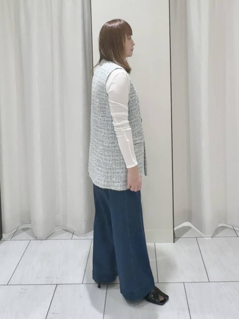 ʏᴜᴋɪᴋᴏさんの「UNTITLED｜◆【洗える/レイヤードインナー】ナチュラルテレコハイネックプルオーバー」を使ったコーディネート