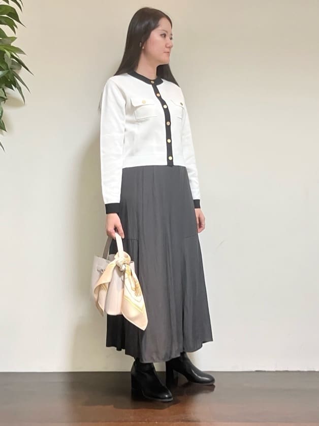 カレンさんの「UNTITLED｜【洗える/ジャケット風】ミラノリブカーディガン」を使ったコーディネート