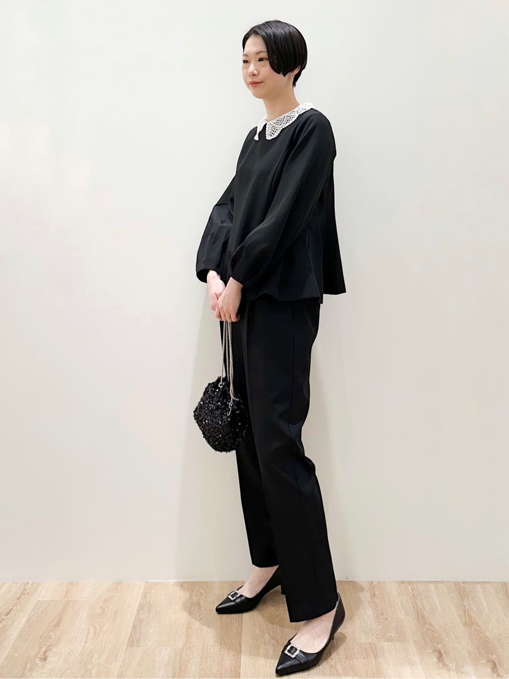 yurieさんの「OPAQUE.CLIP｜華奢ビジューイヤリング」を使ったコーディネート