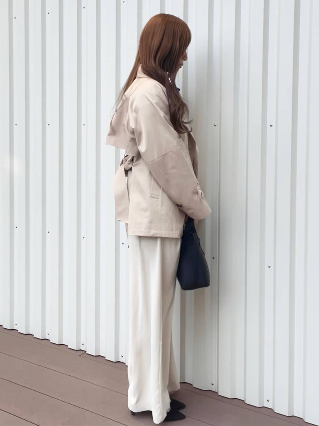 Ramuさんの「OPAQUE.CLIP｜オフショルダーデザインニット【洗濯機OK】」を使ったコーディネート