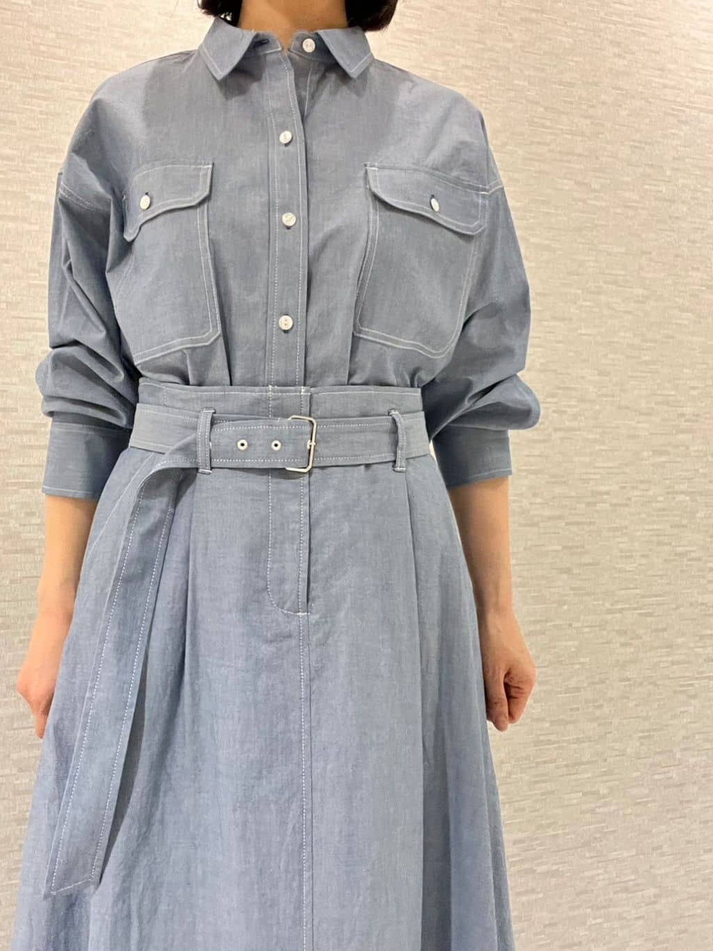marikoさんの「Reflect｜【羽織にも◎】ダンガリーシャツ」を使ったコーディネート