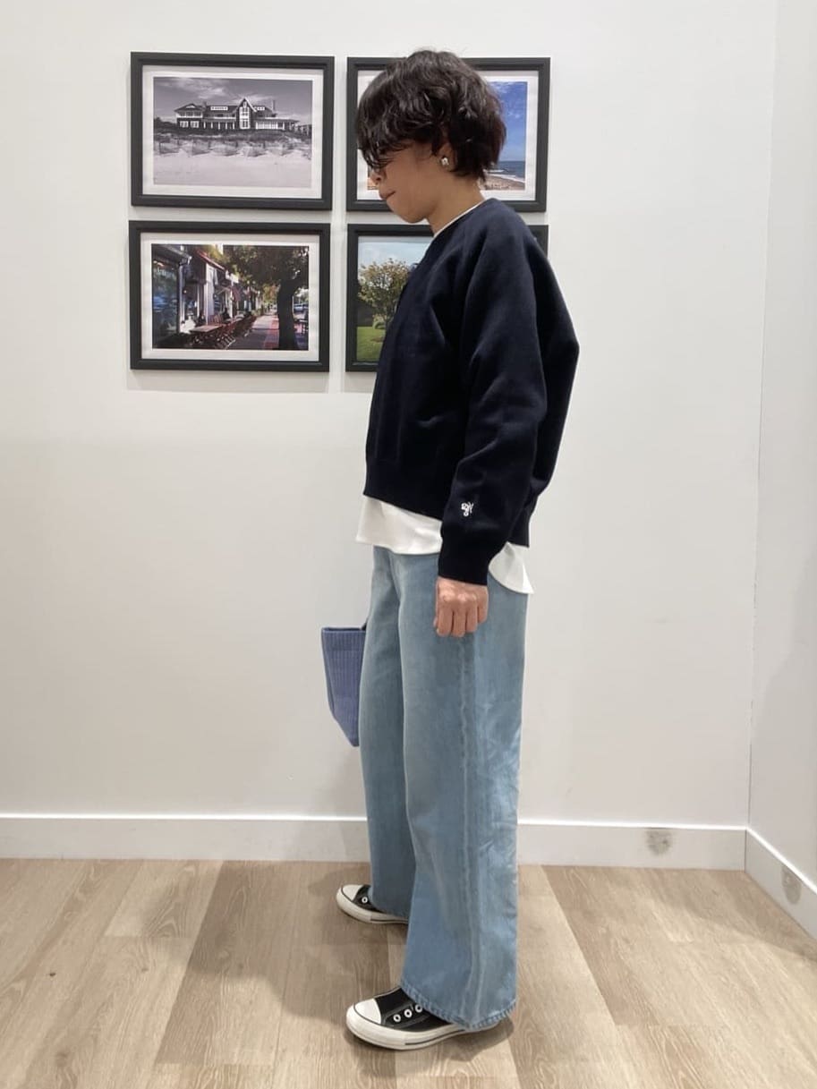 Naoさんの「Dessin｜【洗える】スウェットライクニット」を使ったコーディネート
