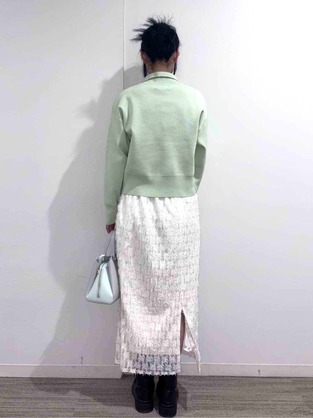 Ricoさんの「OPAQUE.CLIP｜シアーハイネックトップス【洗濯機OK】」を使ったコーディネート