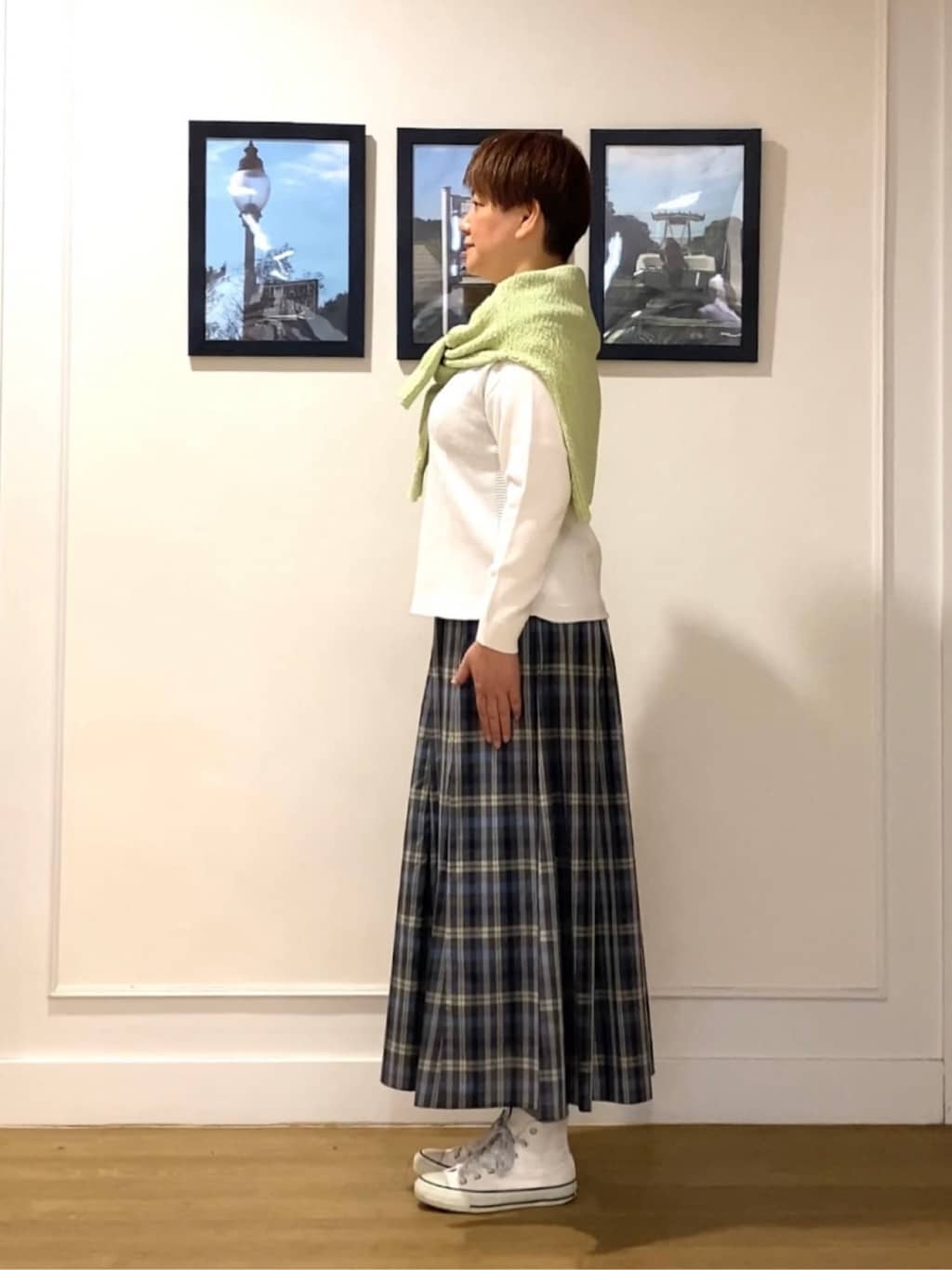 Hiroさんの「Dessin｜【洗える】ローゲージコットンニット」を使ったコーディネート