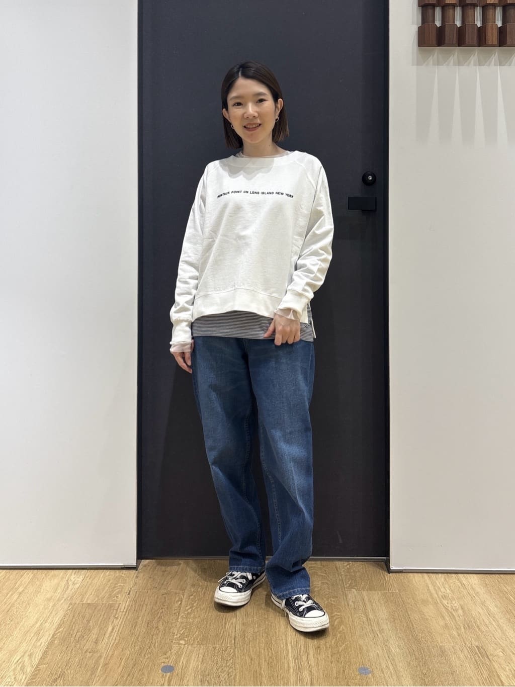 risaさんの「Dessin｜【撥水/2WAY】フーディーブルゾン」を使ったコーディネート