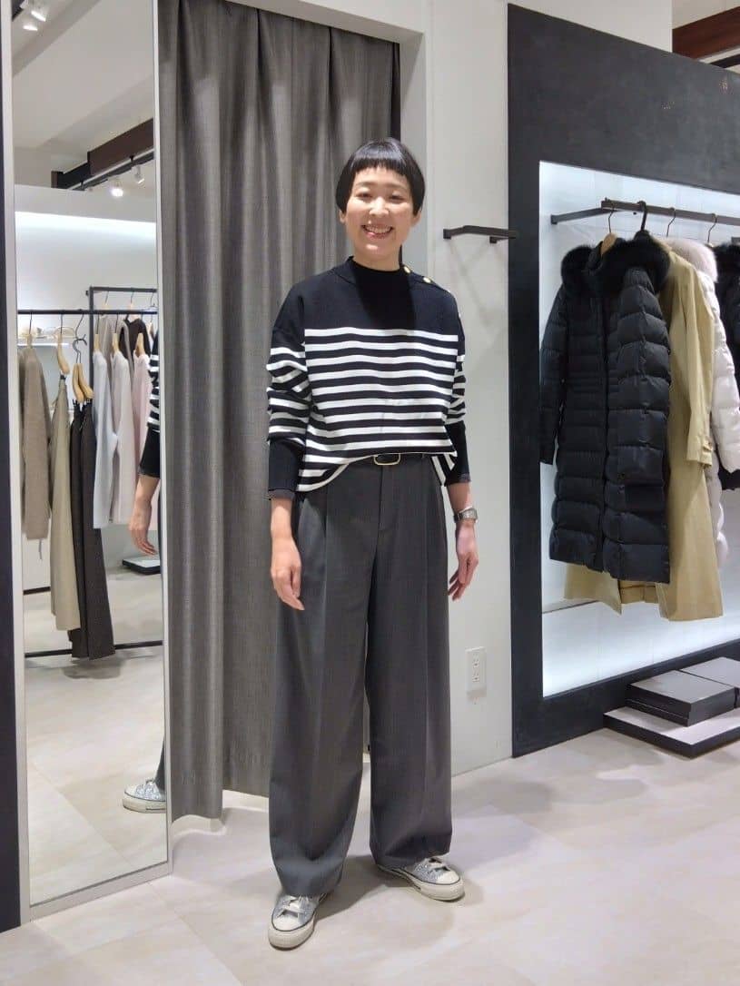 まちこさんの「UNTITLED｜【洗える】ミラノリブニット」を使ったコーディネート
