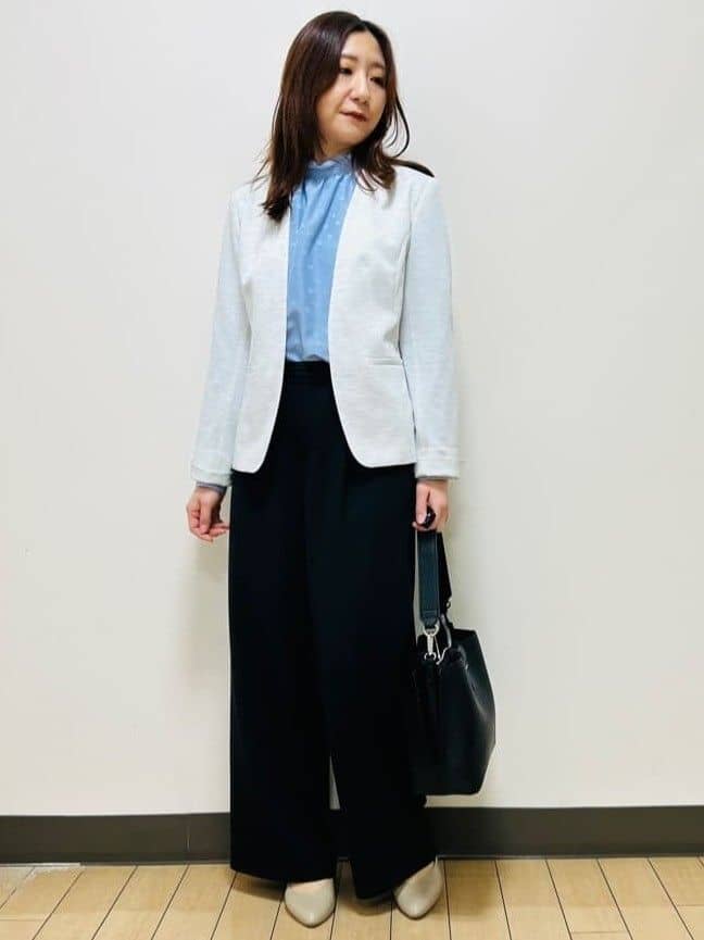 miiiさんの「Reflect｜【SS-4Lサイズ／UVカット／接触冷感】匠ジャケット／ノーカラー」を使ったコーディネート