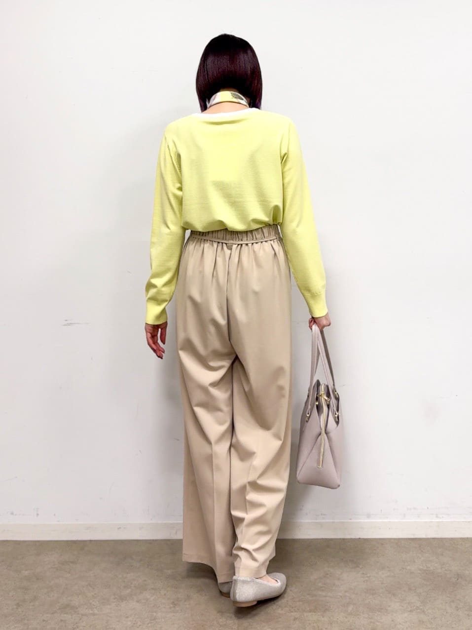 𝐜𝐡𝐢𝐤𝐚さんの「SHOO･LA･RUE｜【着丈選べる/S-LL】センタープレスできちんと見え イージーワイドパンツ」を使ったコーディネート