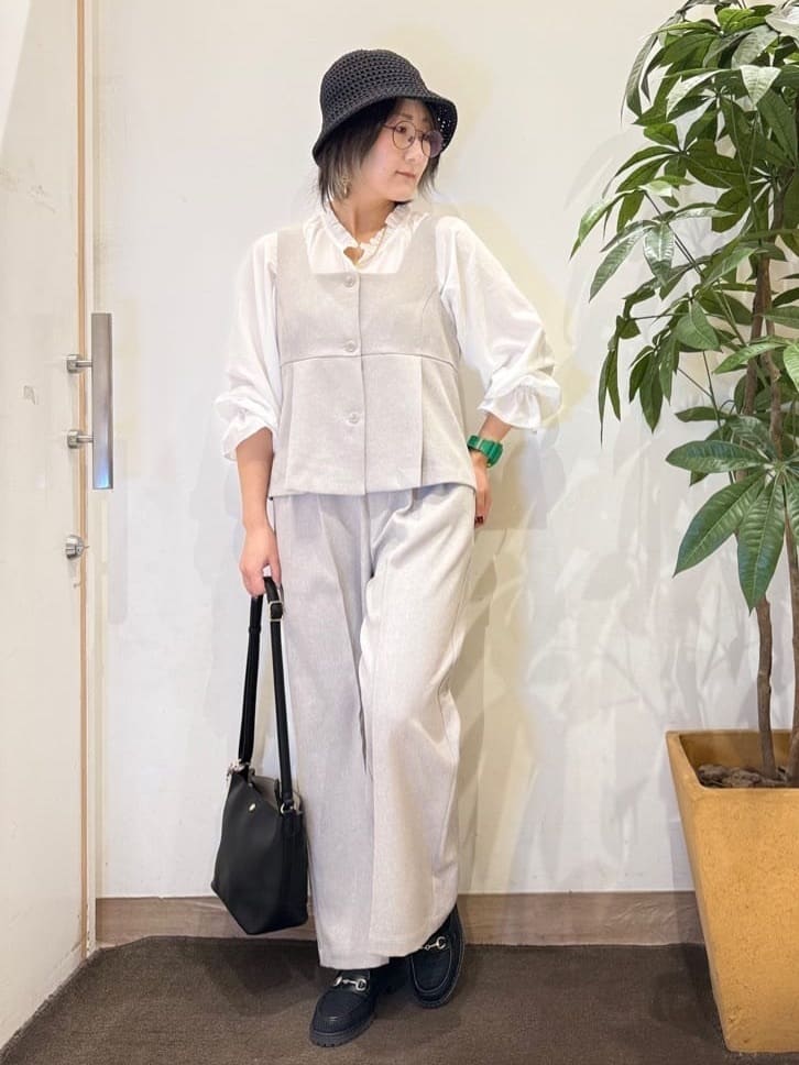 misakiさんの「SHOO･LA･RUE｜【2点セット/S-LL】着回し力も抜群 着るだけで決まる大人上品セットアップ」を使ったコーディネート