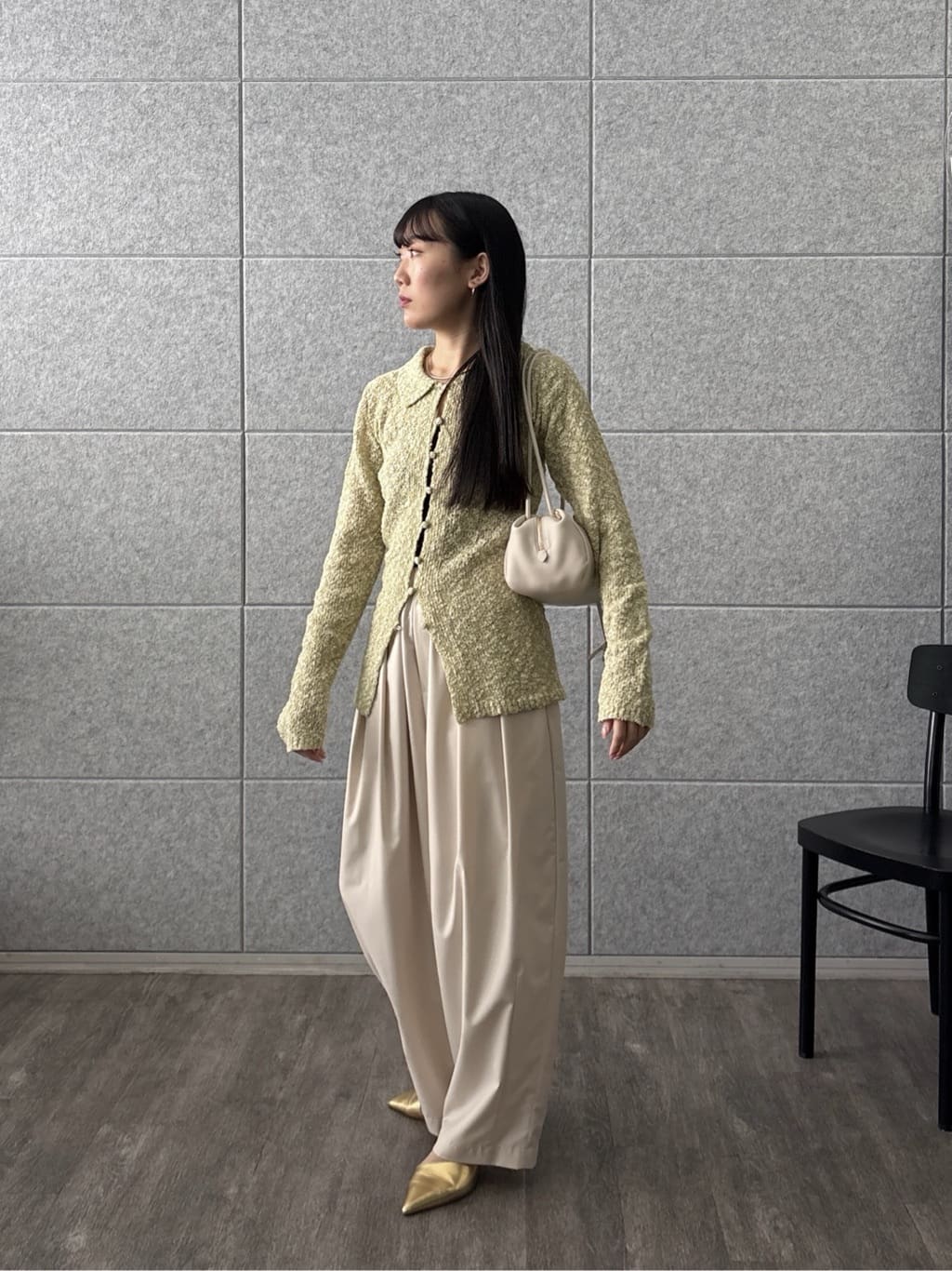 rinaさんの「INDIVI｜ブークレポロニット」を使ったコーディネート