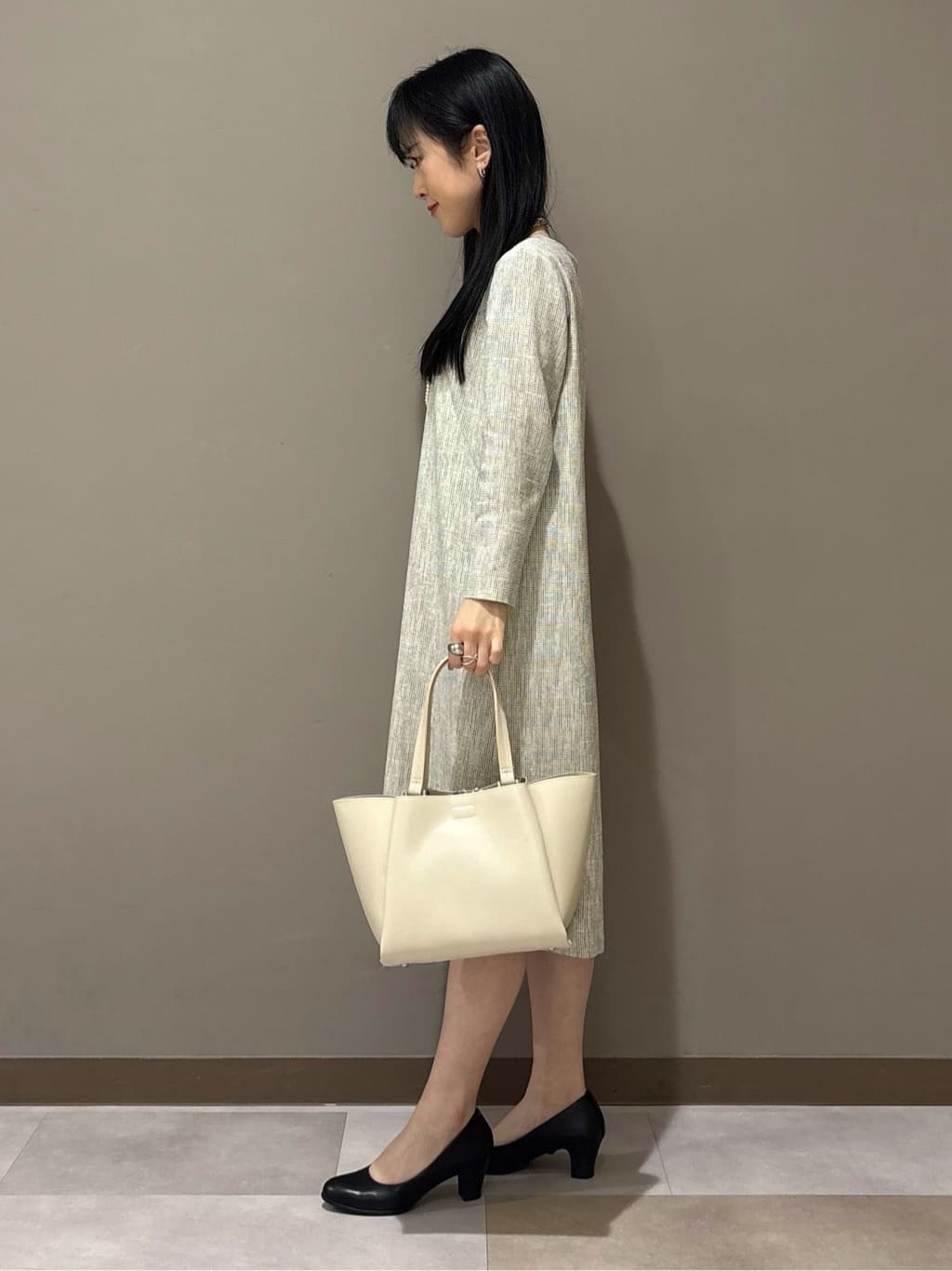 KEIKOさんの「INDIVI｜【軽量／SETUP可能】ストレッチツイードジャケット」を使ったコーディネート