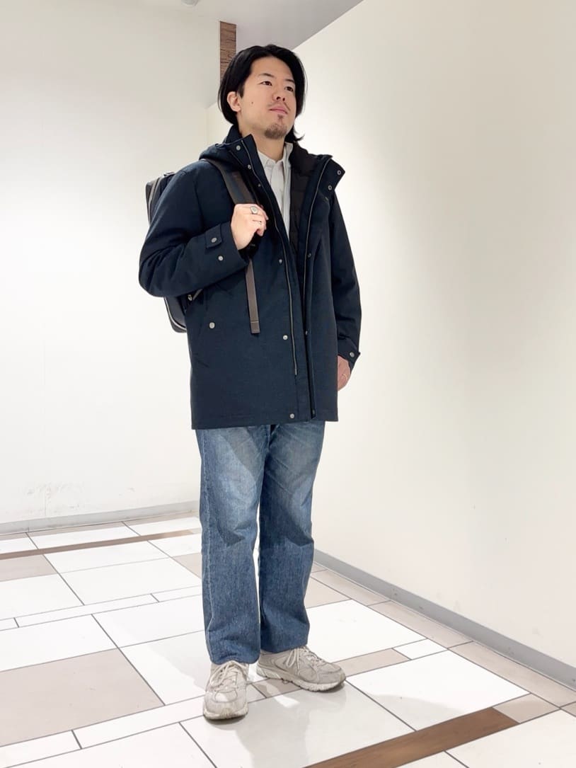 及川さんの「TAKEO KIKUCHI｜【3WAY】ドビー ダウンライナー付ブルゾン」を使ったコーディネート