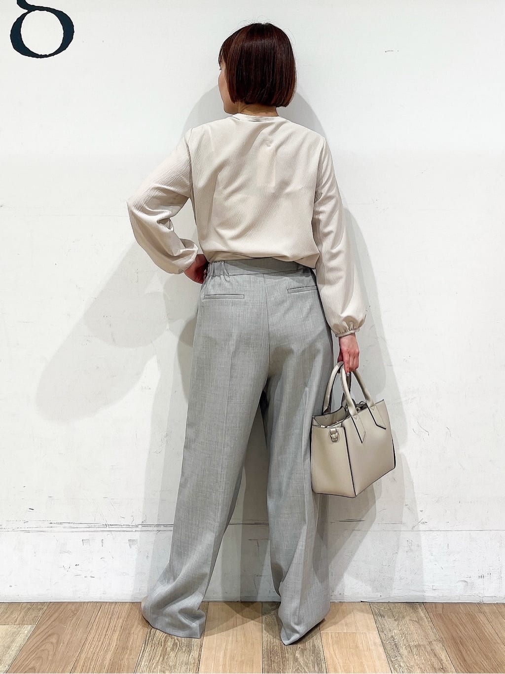 山さんさんの「grove｜【マシンウォッシュ/防シワ】ダブルテーラードジャケット【着回しカセット】」を使ったコーディネート
