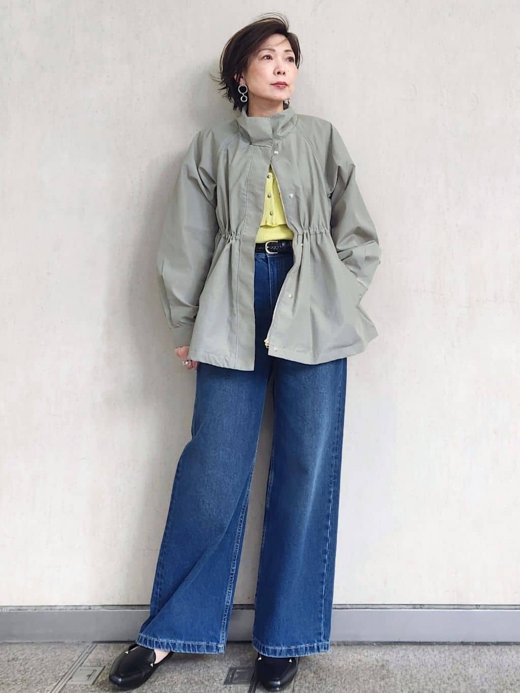 milkyさんの「OPAQUE.CLIP｜《ツインセット》ビスチェベスト&times;リブニット【洗濯機OK】」を使ったコーディネート