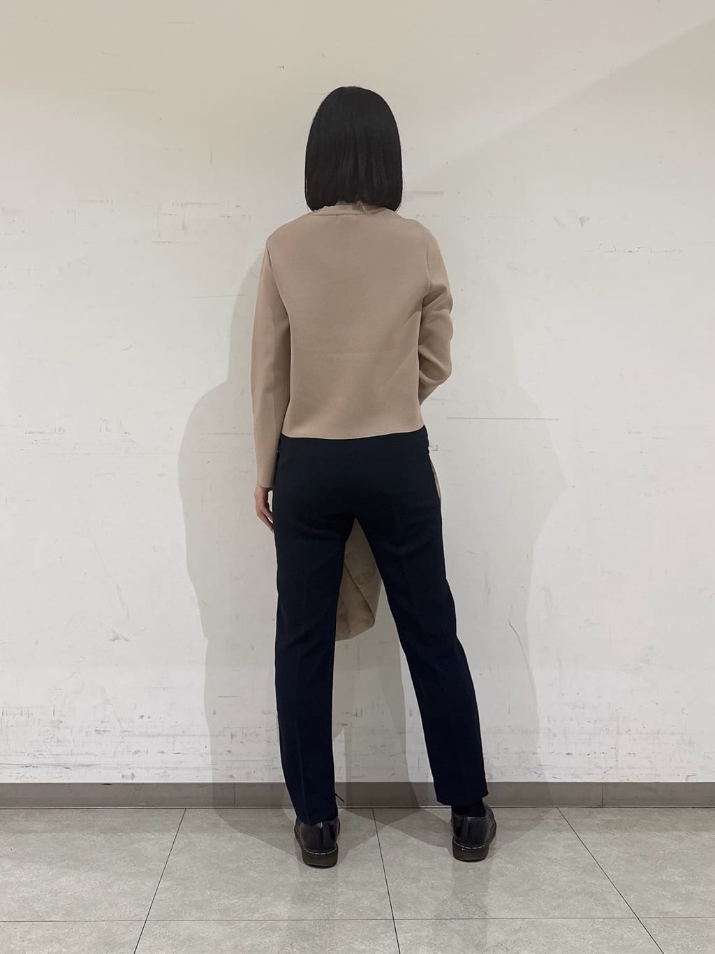 rinaさんの「INDIVI｜【洗える／SETUP可能】メタルボタンニットジャケット風カーディガン」を使ったコーディネート