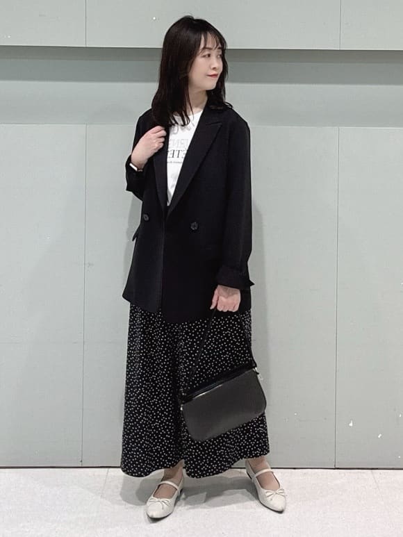 makiさんの「UNTITLED｜◆【洗える/ストレッチ性】ダブルブレストジャケット」を使ったコーディネート