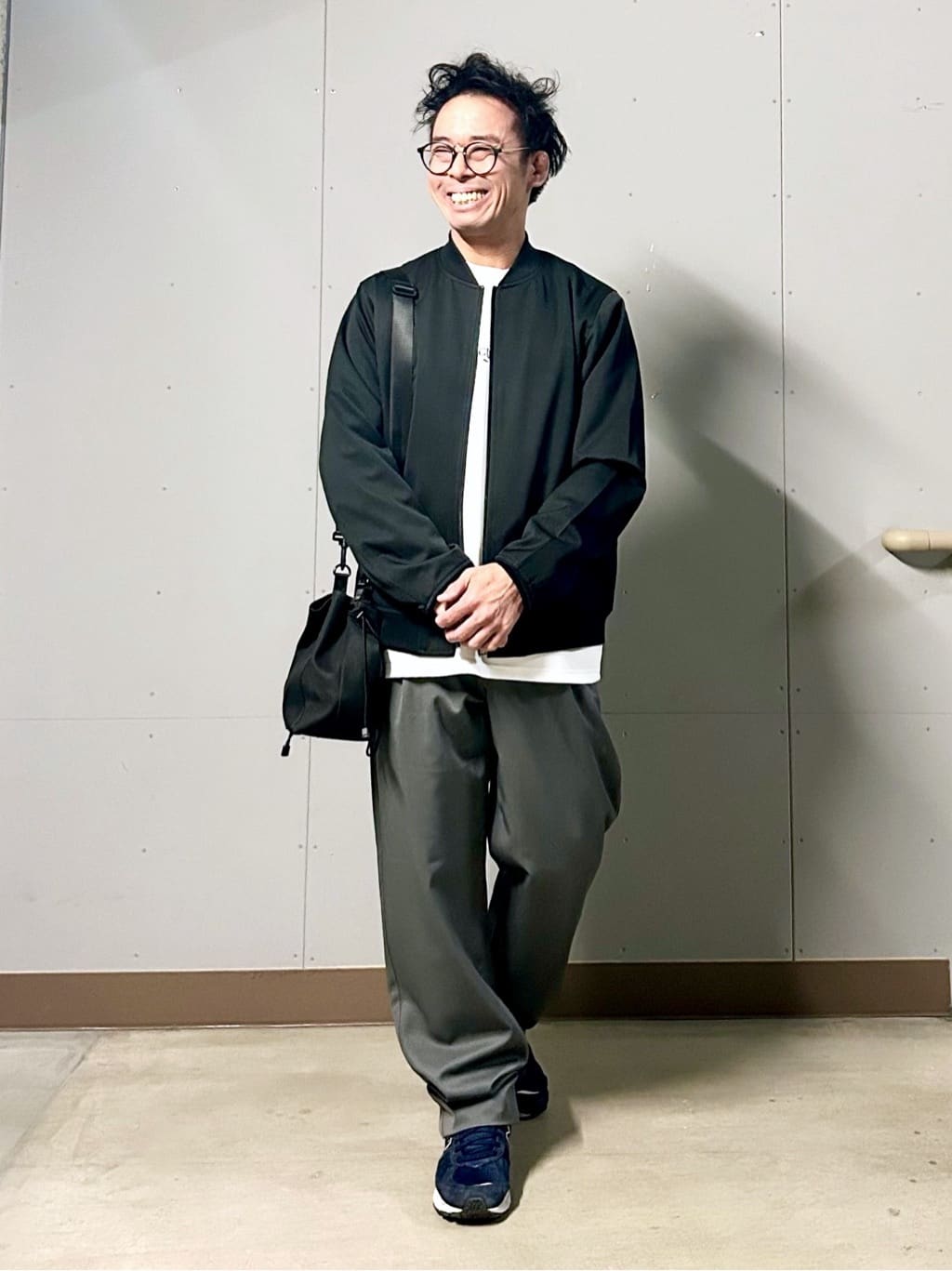 KENJI Iさんの「THE SHOP TK｜FLEX LINE ストレッチリブブルゾン　ストレッチ/防シワ/マシンウォッシャブル/セットアップ可」を使ったコーディネート