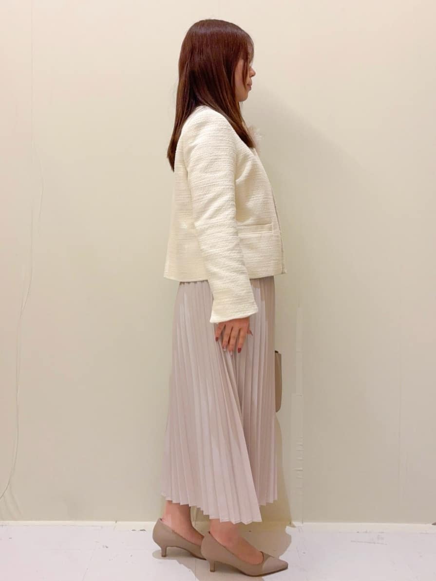 ayumiさんの「OPAQUE.CLIP｜《通勤対応》 コットンツイードジャケット」を使ったコーディネート