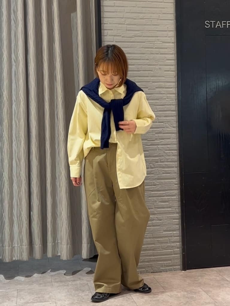 ga_riさんの「THE SHOP TK｜【POLO BCS 別注】ケーブルカーディガン」を使ったコーディネート