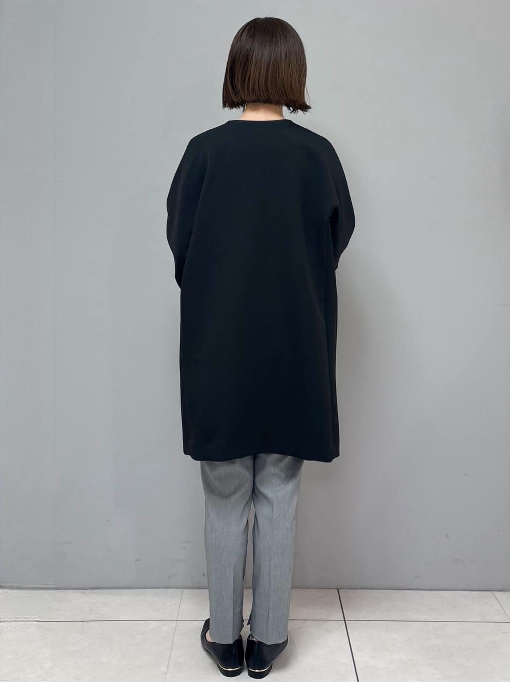 yさんの「OPAQUE.CLIP｜フォルムスリーブミドルコート【洗濯機OK】」を使ったコーディネート