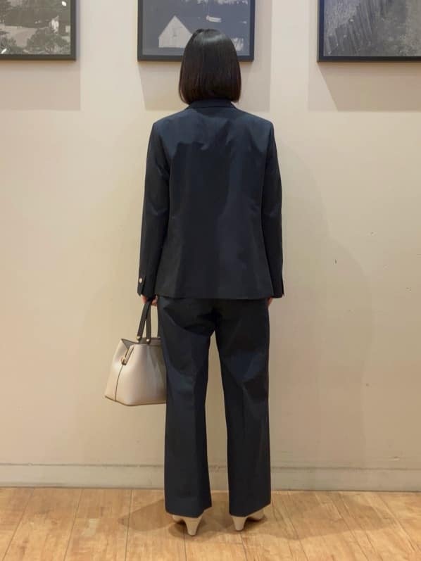 momoharuさんの「SHOO･LA･RUE｜【セットアップ可/S-LL/洗濯機可】マニッシュに決まる ダブルブレストジャケット」を使ったコーディネート