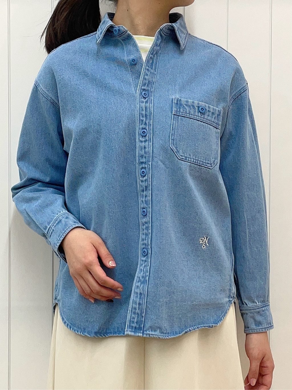 Mayaさんの「Dessin｜【ユニセックス/洗える】10OZデニムシャツ」を使ったコーディネート
