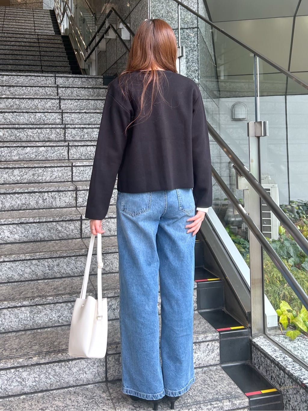 Risaさんの「OPAQUE.CLIP｜スナップボタンニットカーディガン【洗濯機OK】」を使ったコーディネート