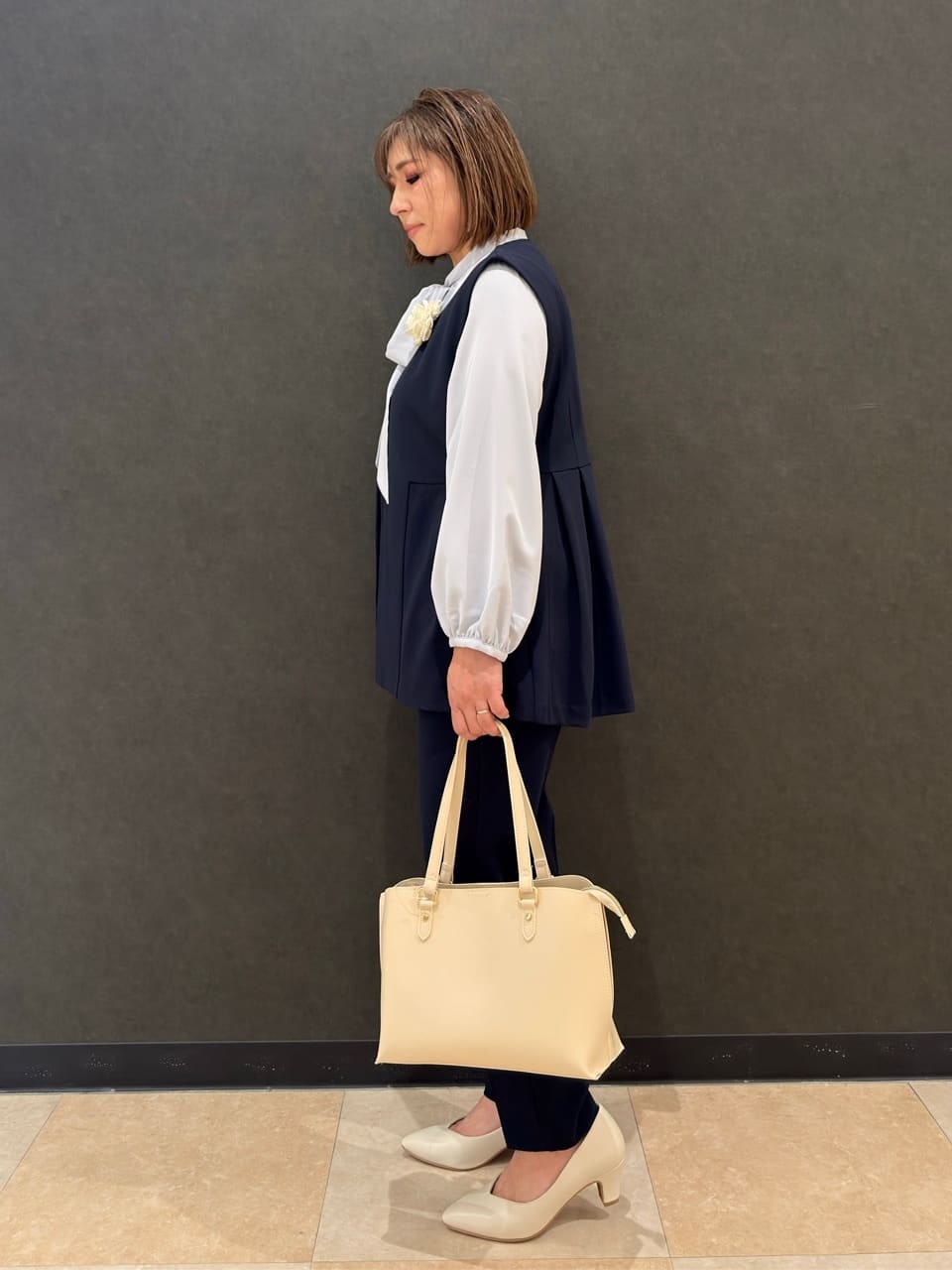 Megさんの「SHOO･LA･RUE｜【セレモニー】5cmヒールパンプス」を使ったコーディネート