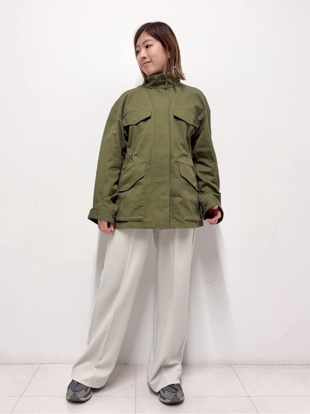 Nishijimaさんの「DRESSTERIOR｜【ウォッシャブル】コンパクトコットンミリタリーブルゾン」を使ったコーディネート