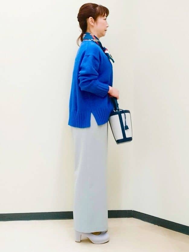 花さんの「Reflect｜ドライタッチストレートワイドパンツ」を使ったコーディネート