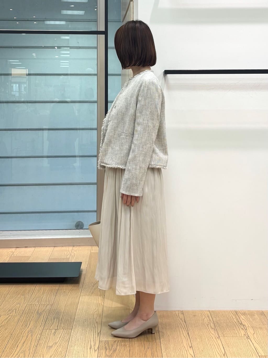asamiさんの「INDIVI｜【洗える】ギャザーフレアワンピース」を使ったコーディネート