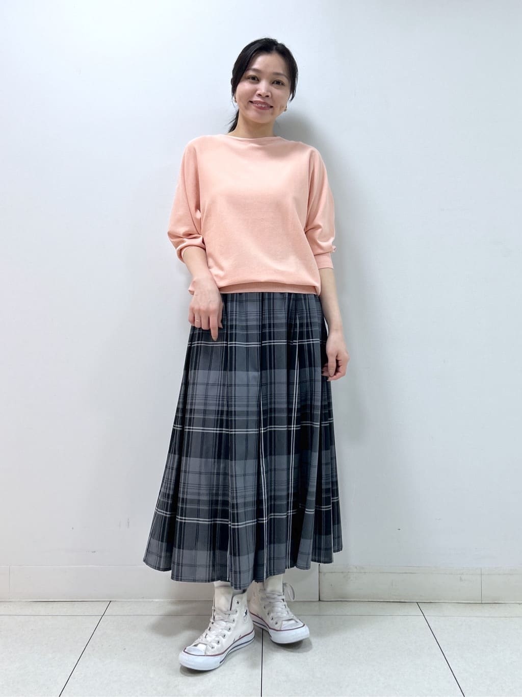 Kaiさんの「Dessin｜【洗える】後ろボタンニットプルオーバー七分袖」を使ったコーディネート