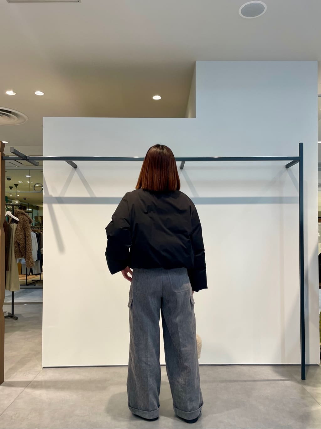 amiさんの「INDIVI｜ヘアリーボーダーポロニット」を使ったコーディネート