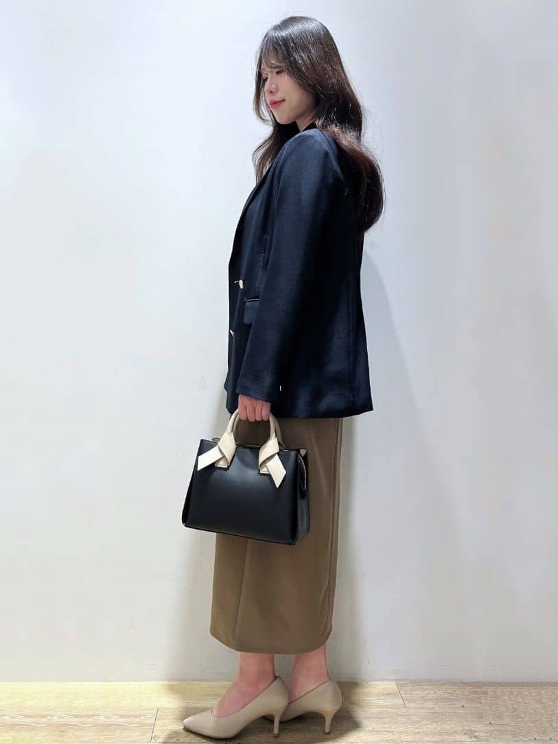 Mimさんの「index｜金ボタンダブルブレストテーラードジャケット／セットアップ対応【洗える】」を使ったコーディネート