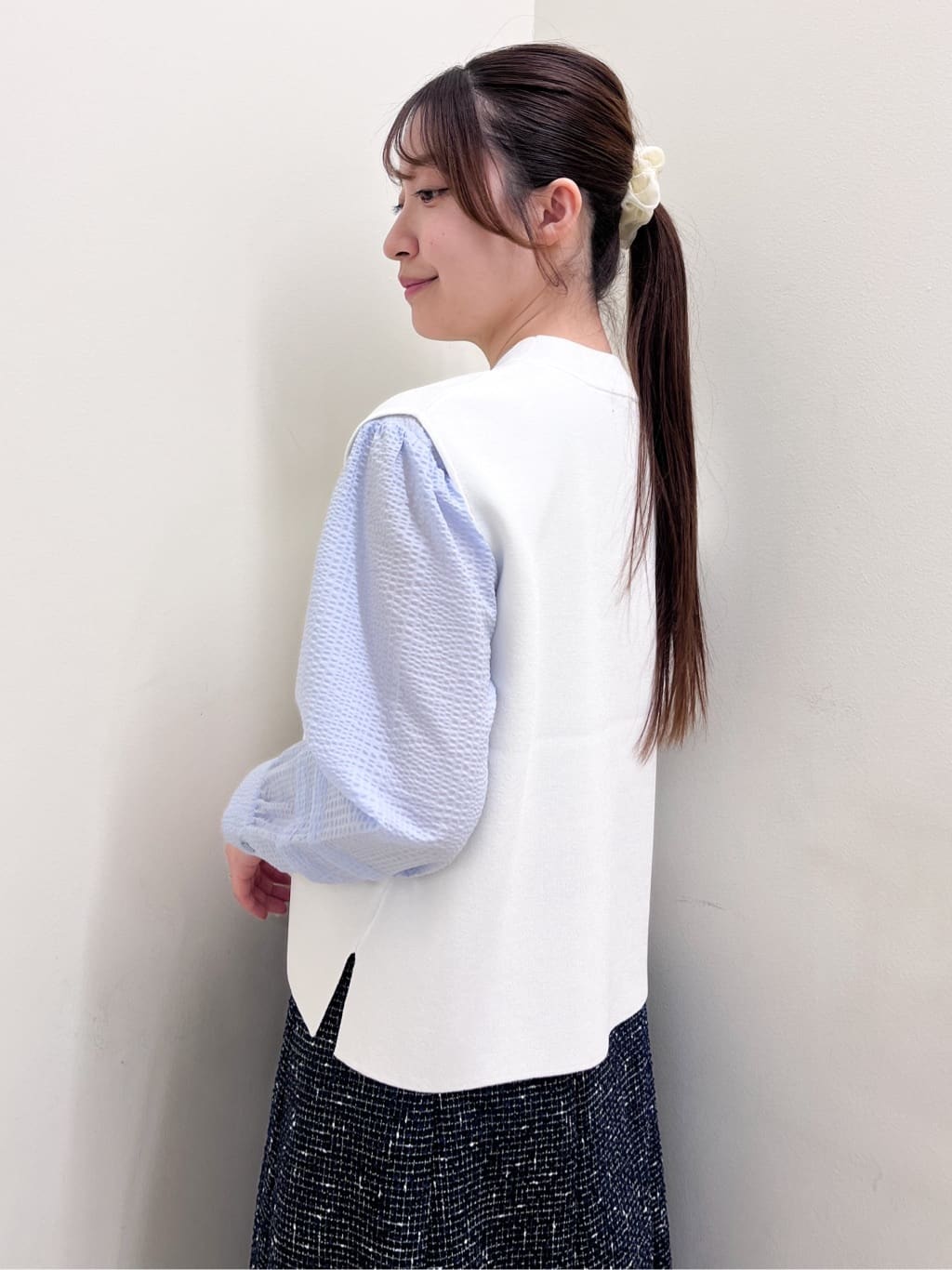 mikikoさんの「Reflect｜【ゆったり着られる◎】バンドカラーシャツブラウス」を使ったコーディネート
