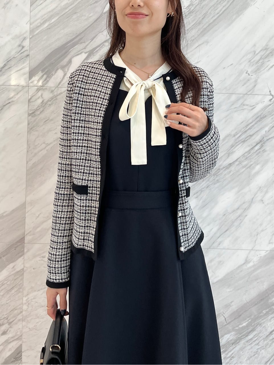 はばさんの「Couture brooch｜【洗える・ハレの日・通勤】ハートネック フレアージャンスカ」を使ったコーディネート