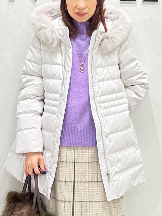 Miwaさんの「UNTITLED｜【8色展開/洗える】ウールカシミヤ ハイネックニット」を使ったコーディネート