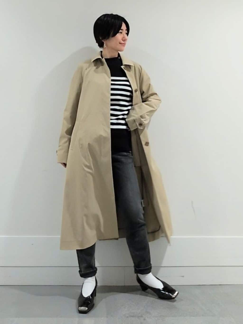 ミズタさんの「UNTITLED｜◆【はっ水/洗える】タスランステンカラーコート」を使ったコーディネート