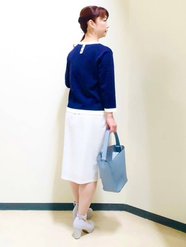 花さんの「Reflect｜【アンサンブル可】バイカラーカーディガン」を使ったコーディネート