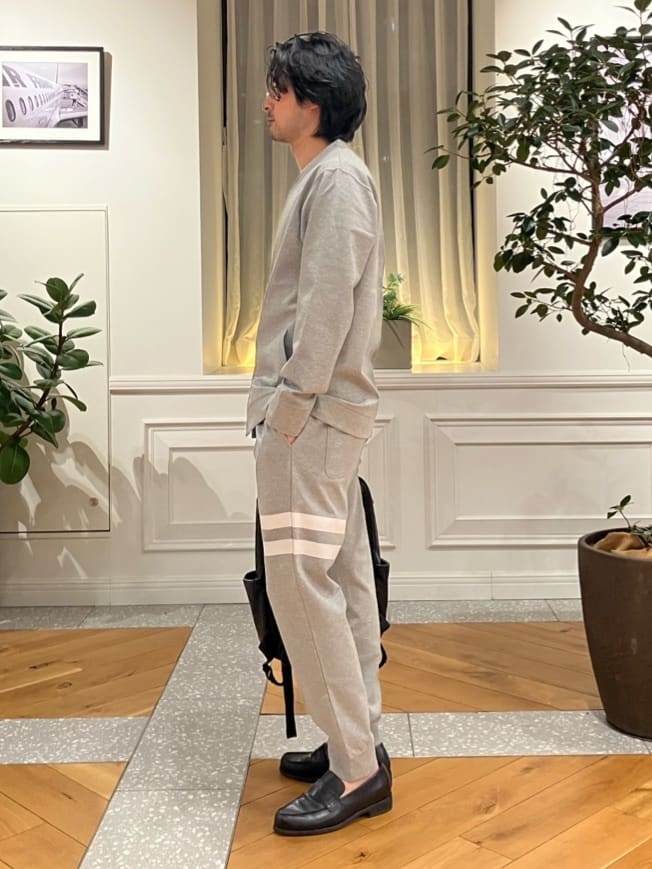 junyaさんの「DRESSTERIOR｜【接触冷感／セットアップ可】ドライタッチ ハイカウントカットソー カーディガン」を使ったコーディネート
