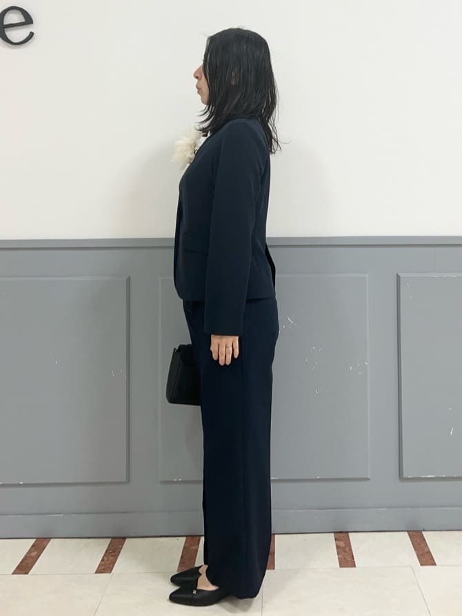 yuuさんの「grove｜【マシンウォッシュ／防シワ/SS-3L】ストレッチワイドパンツ」を使ったコーディネート