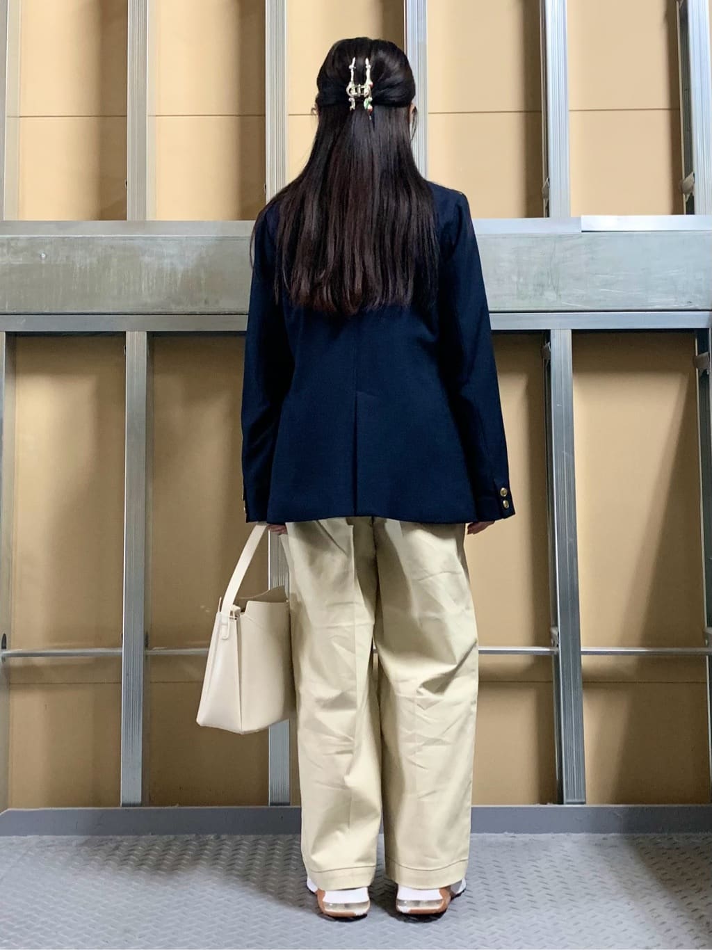 sahoさんの「THE SHOP TK｜【POLO BCS 別注】5分袖ケーブルニット」を使ったコーディネート