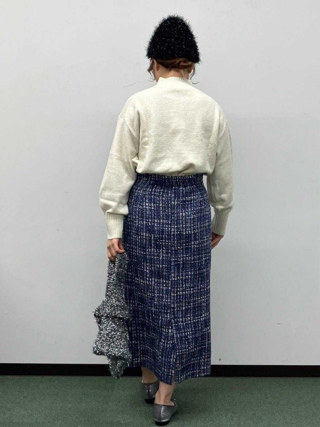 MAYUKIさんの「index｜選べる2丈 ハイネックカラーミックスラメニット【洗濯機OK】」を使ったコーディネート